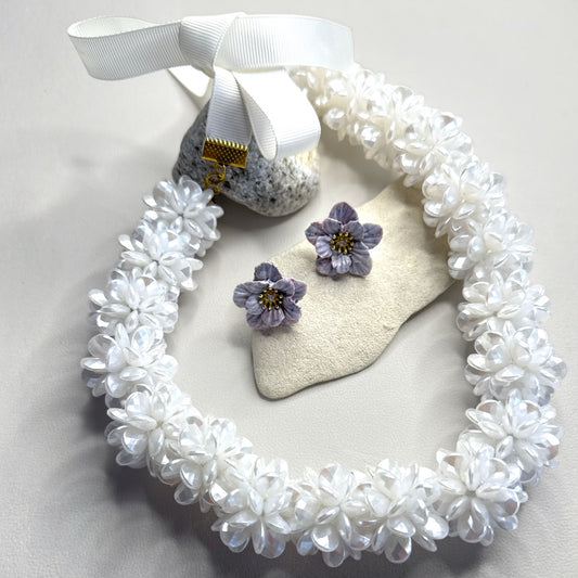 CLOUD DROPS statement necklace