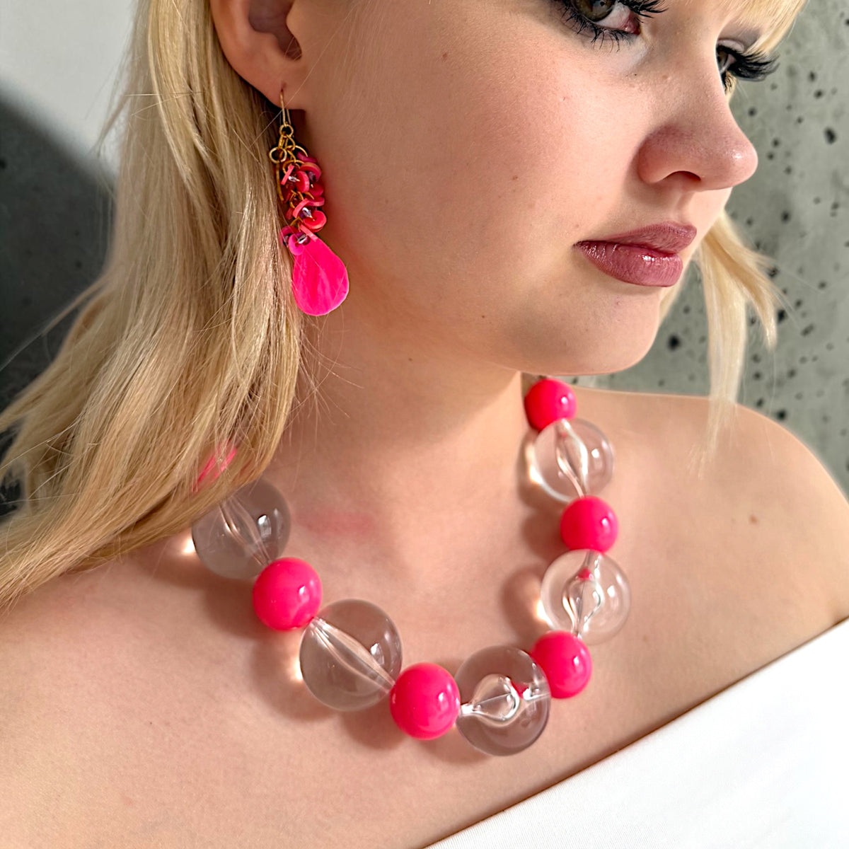 NEON CANDY statement necklace