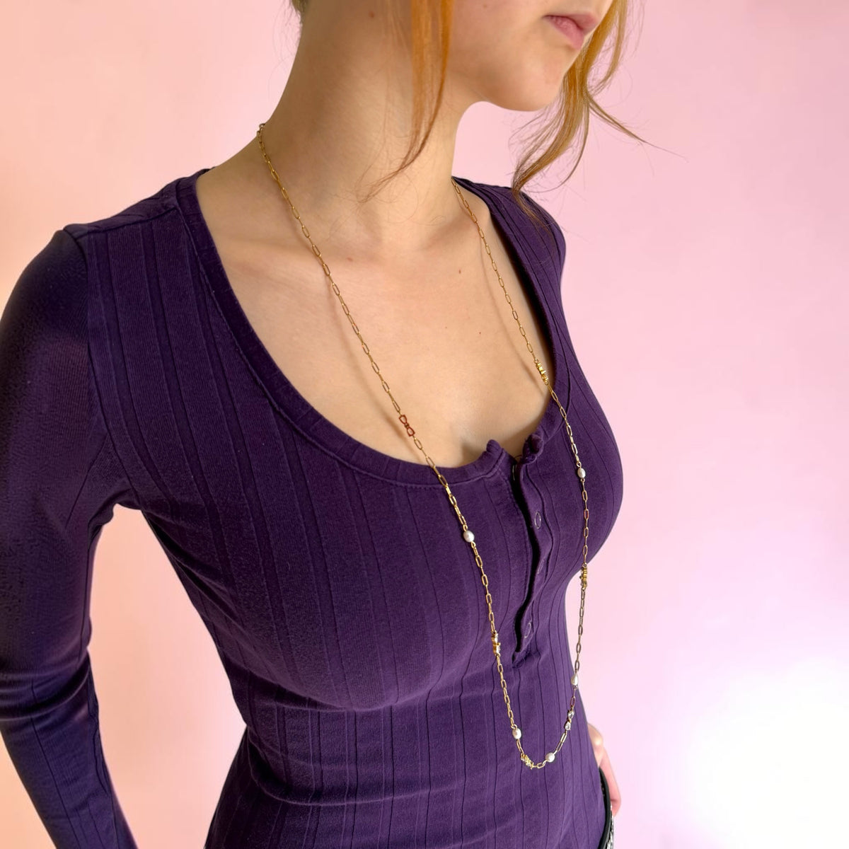 PEARL & BOW necklace