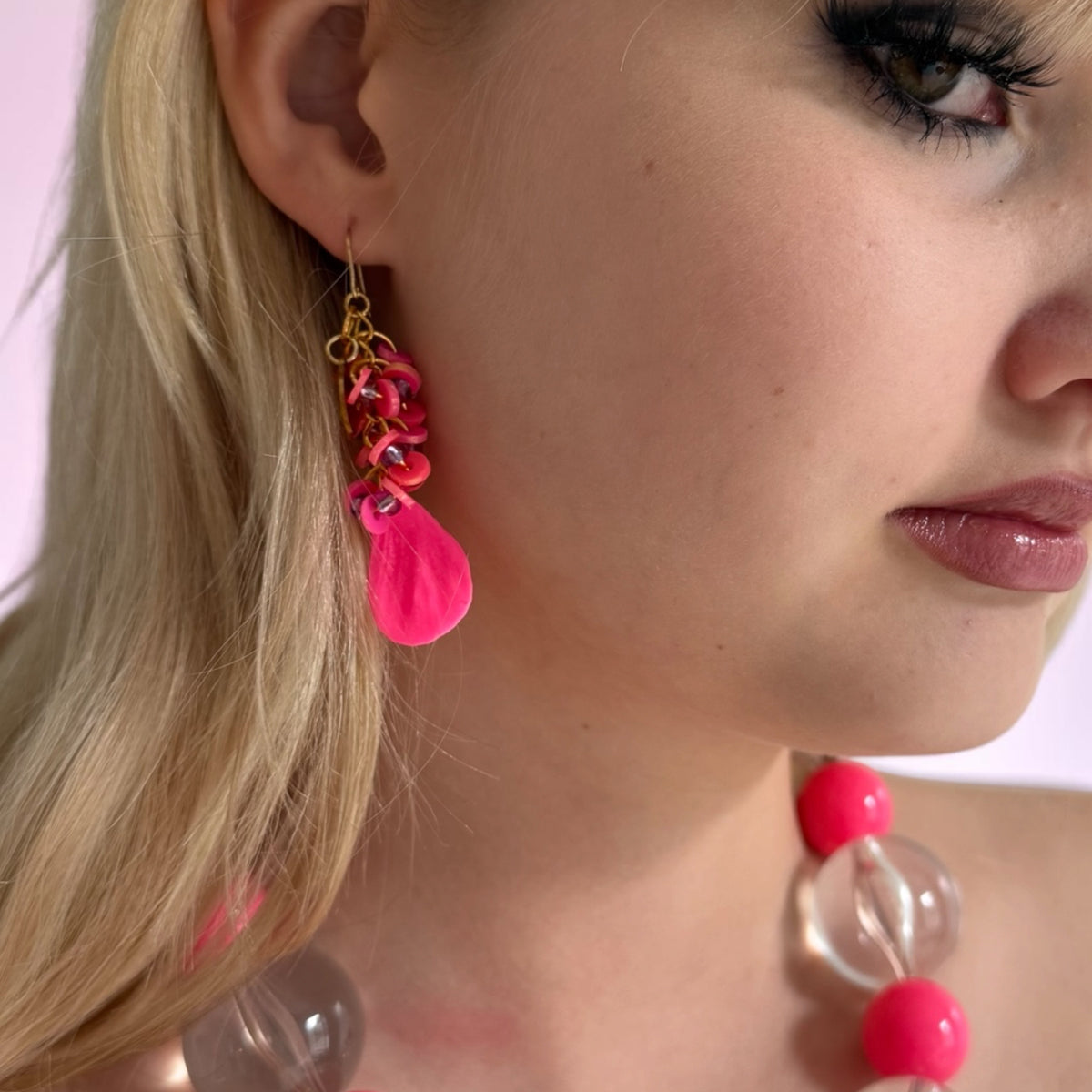 NEON LEAF earrings