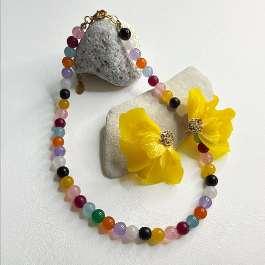 CANDY glass bead necklace
