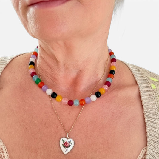 CANDY glass bead necklace