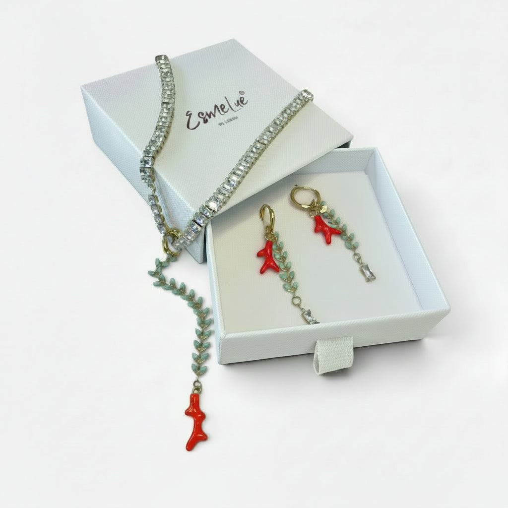 CORAL MINT earrings