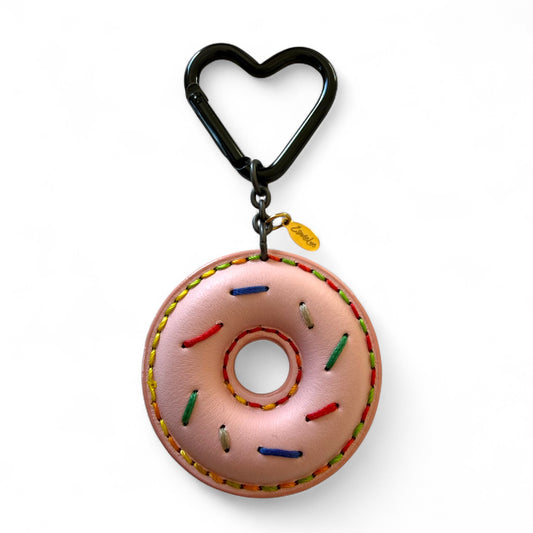 DONUT leather bag charm